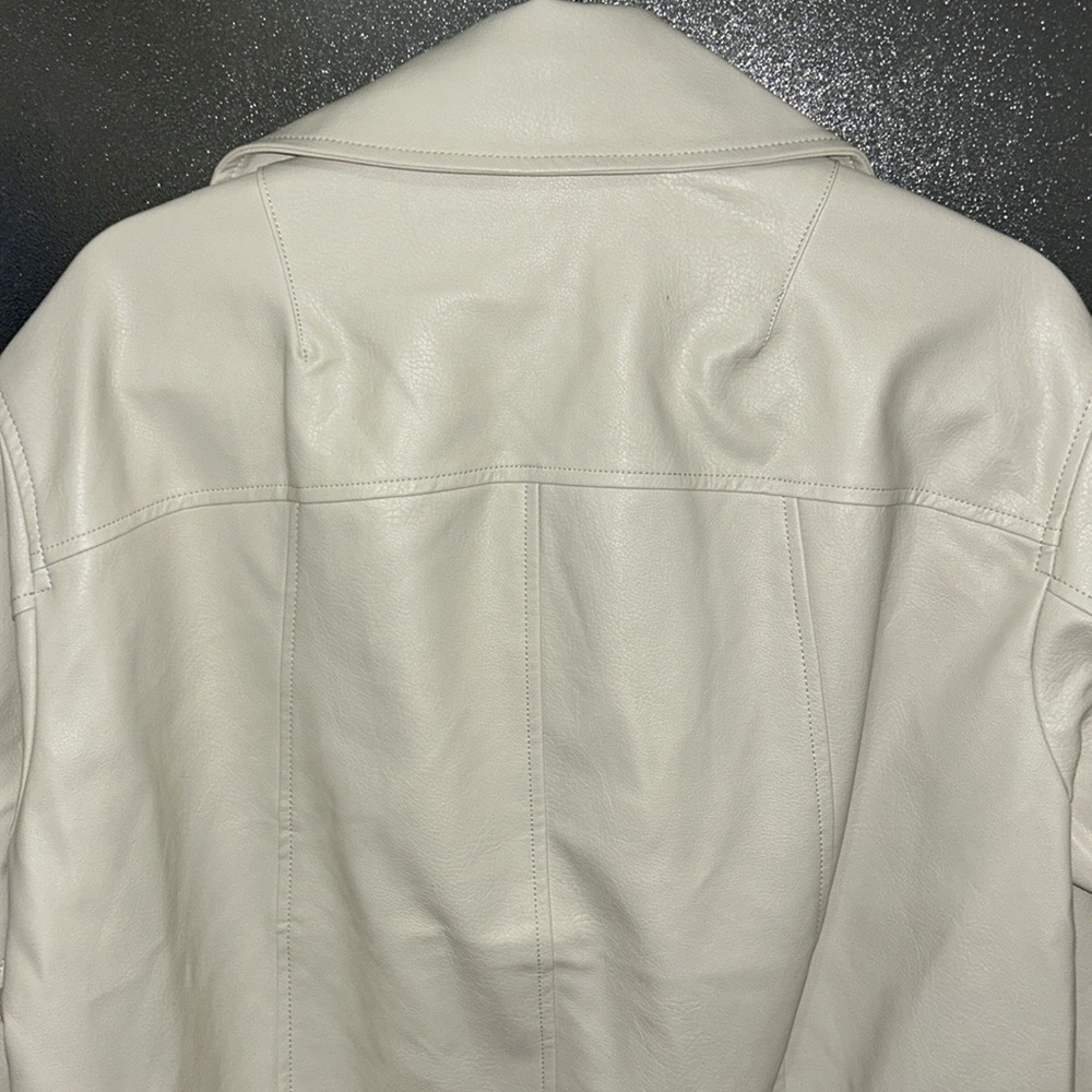 Anthropologie Maeve Faux Leather Cocoon Blazer - Picture 6 of 13